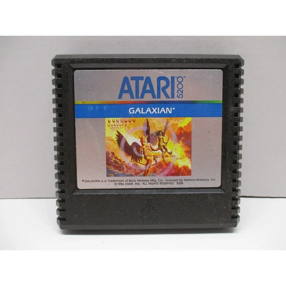 Atari 5200 Galaxian Cartridge With Overlays